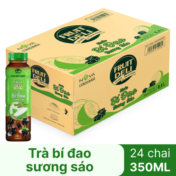 Thùng 24 chai trà bí đao sương sáo Fruit Deli 350ml