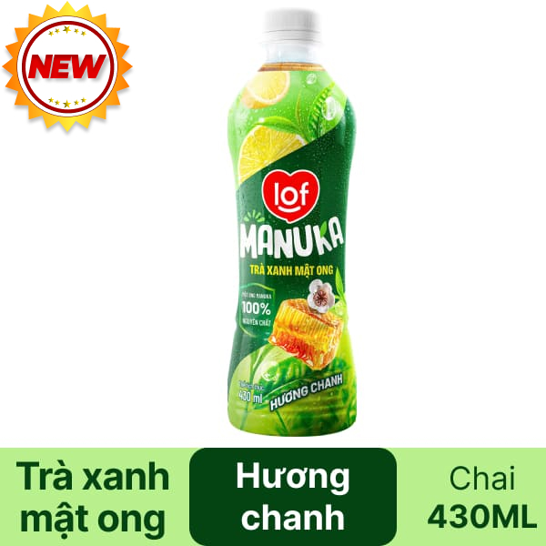 Trà xanh mật ong hương chanh LOF Manuka 430ml