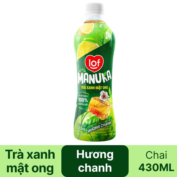 Trà xanh mật ong hương chanh LOF Manuka 430ml