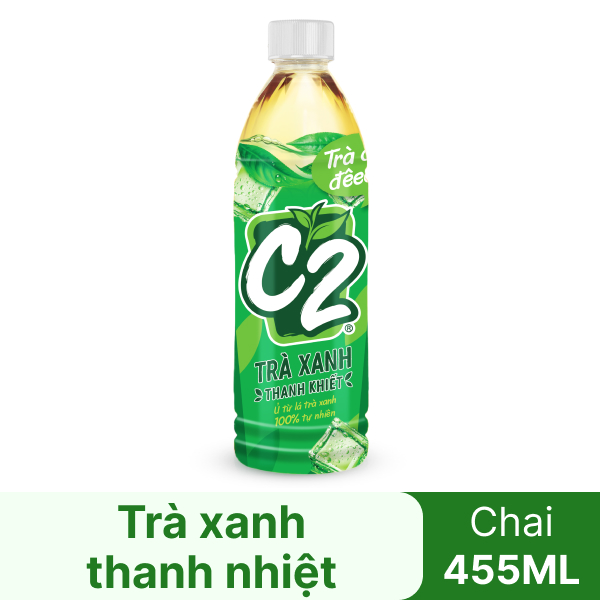 Trà xanh thanh nhiệt C2 455ml