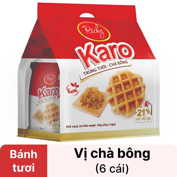 Bánh trứng tươi chà bông Karo Richy túi 156g
