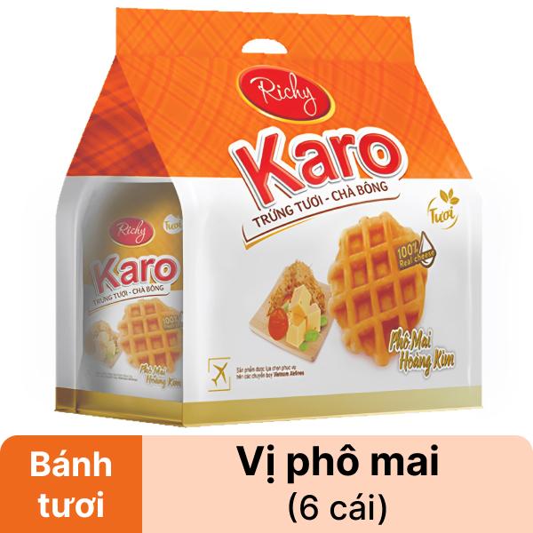 Bánh trứng phô mai hoàng kim Karo Richy túi 156g