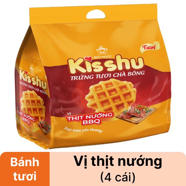 Bánh trứng tươi chà bông BBQ Kisshu gói 96g