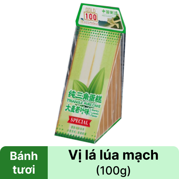 Bánh bông lan tươi vị lá lúa mạch GOLD100 100g Bách hóa XANH