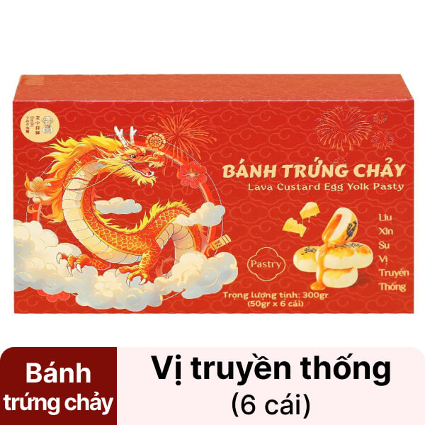 Bánh trứng chảy vị truyền thống Liu Xin Su hộp 300g