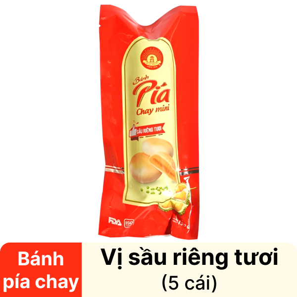 Bánh pía chay sầu riêng Bảo Minh gói 150g
