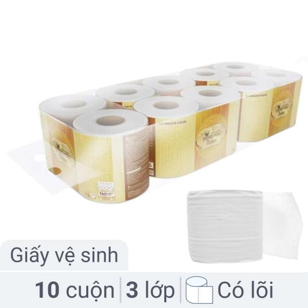 10 cuộn giấy Bless You L'amour 3 lớp