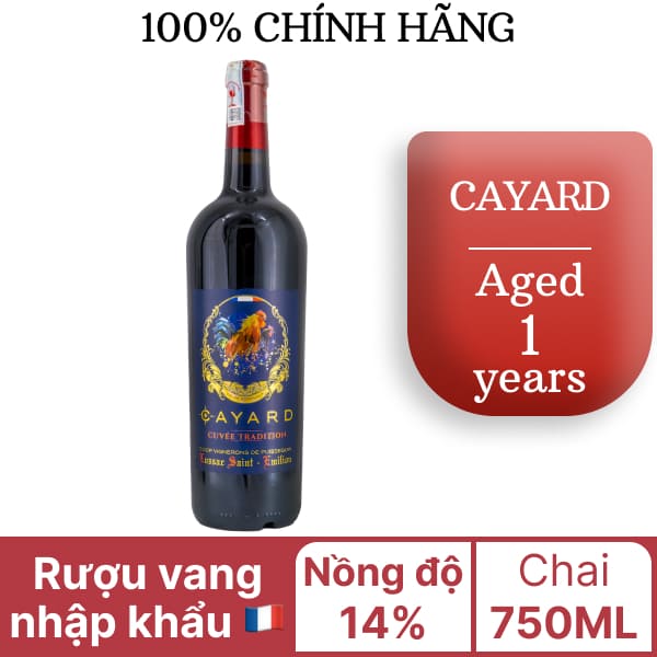Rượu vang Cayard Tradition Réserve 14% chai 750ml