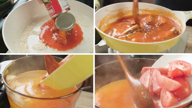 Chế biến cá mòi và hoàn thiện nước lèo