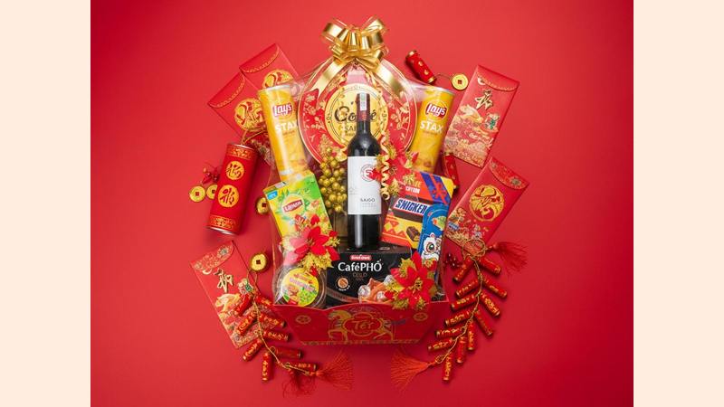 Giỏ quà tết Ngũ Phúc Lâm Môn