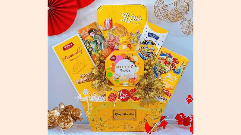 Mẫu giỏ quà bánh kẹo