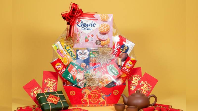 Giỏ quà tết Tam Bảo Cát Tường