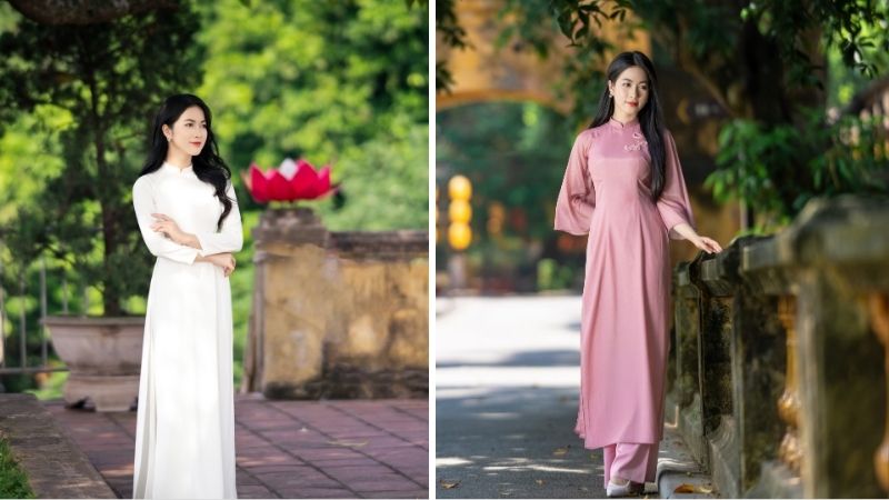 Chụp ảnh áo dài Tết tại Hoàng thành Thăng Long