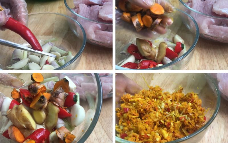 Xay vừa phải để giữ được sợi và độ thơm tự nhiên của gia vị