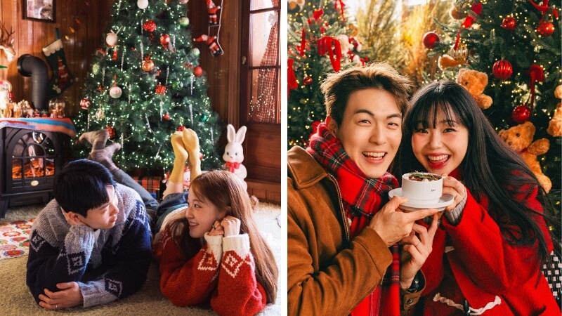 Chụp ảnh Noel cùng người yêu Chụp ảnh Noel cùng người yêu