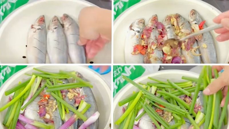 Ướp và hấp hấp cá Ướp và hấp hấp cá