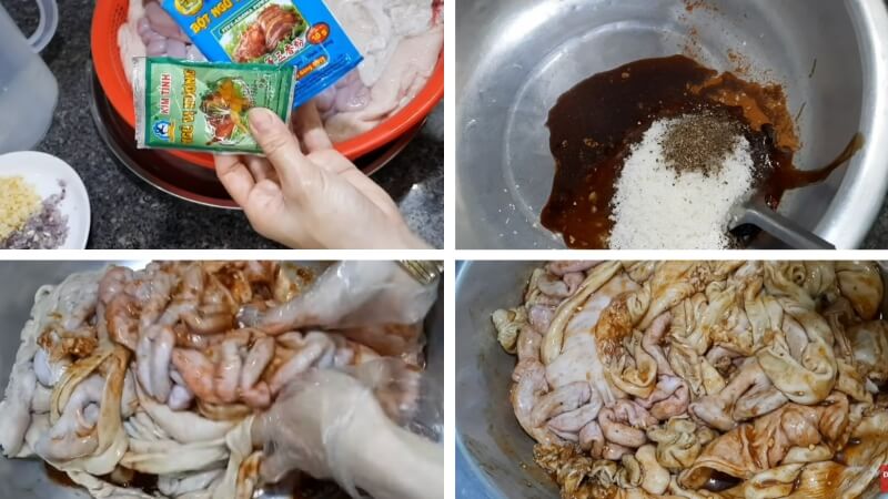 Bước 2: Ướp gia vị