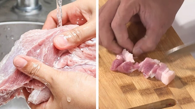 Bước 1: Sơ chế nguyên liệu