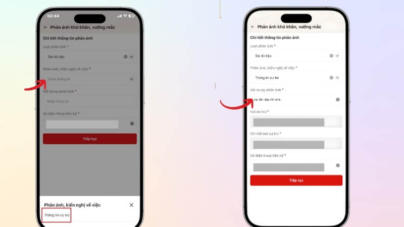 Nhập nội dung phản ánh chi tiết Nhập nội dung phản ánh chi tiết