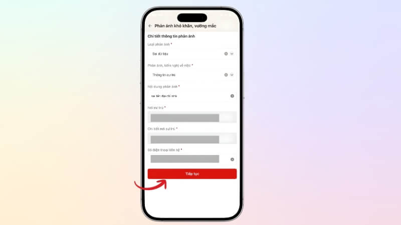 Bước 4: Gửi đơn phản ánh và chờ xử lý Bước 4: Gửi đơn phản ánh và chờ xử lý