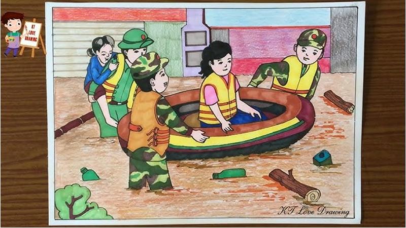 Chú bộ đội giúp dân gặt lúa, chống bão 1 Chú bộ đội giúp dân gặt lúa, chống bão 1