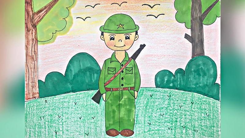 Chân dung chú bộ đội 7 Chân dung chú bộ đội 7