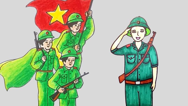 Chân dung chú bộ đội 8 Chân dung chú bộ đội 8