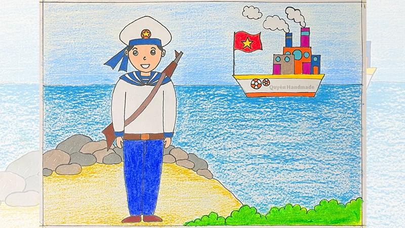 Chú bộ đội hải quân canh giữ biển đảo 7 Chú bộ đội hải quân canh giữ biển đảo 7