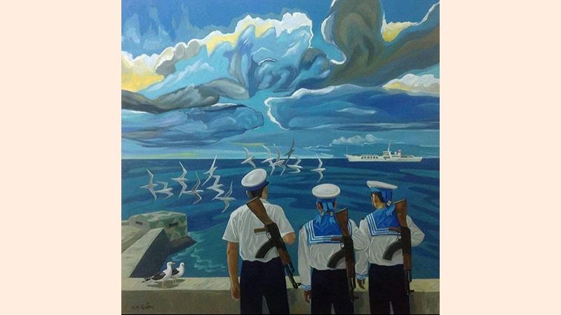 Chú bộ đội hải quân canh giữ biển đảo 1 Chú bộ đội hải quân canh giữ biển đảo 1