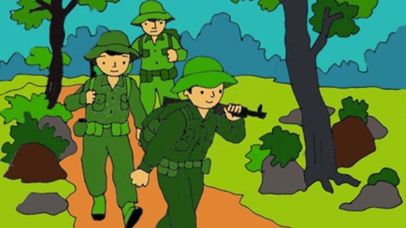 Chú bộ đội hành quân 6 Chú bộ đội hành quân 6