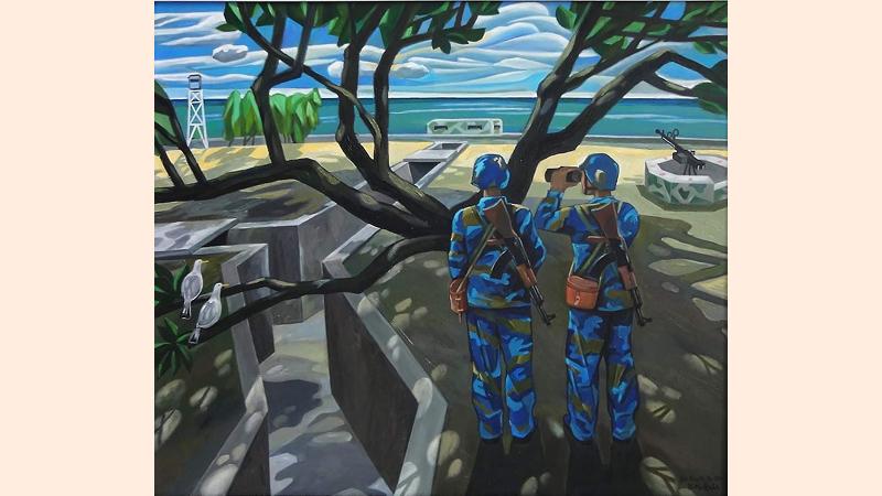 Chú bộ đội hải quân canh giữ biển đảo 2 Chú bộ đội hải quân canh giữ biển đảo 2