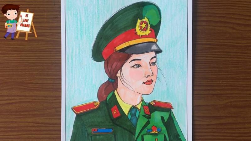 Chân dung chú bộ đội 2 Chân dung chú bộ đội 2