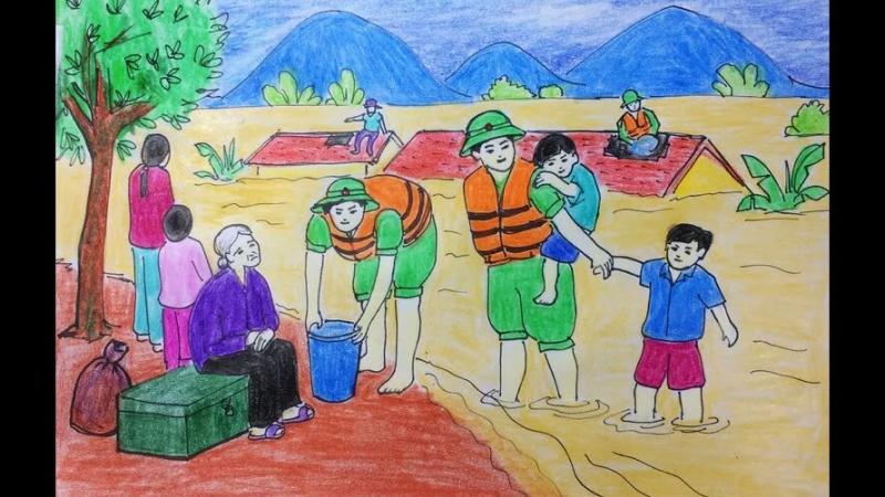 Chú bộ đội giúp dân gặt lúa, chống bão 7 Chú bộ đội giúp dân gặt lúa, chống bão 7