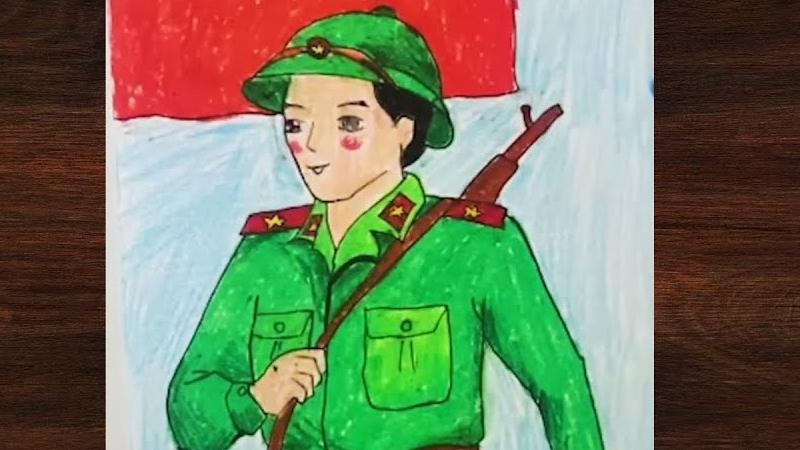 Chân dung chú bộ đội 3 Chân dung chú bộ đội 3