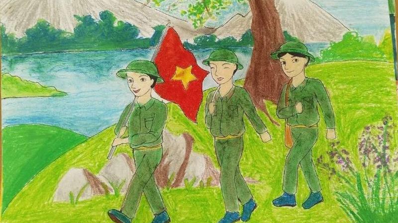 Chú bộ đội hành quân 4 Chú bộ đội hành quân 4