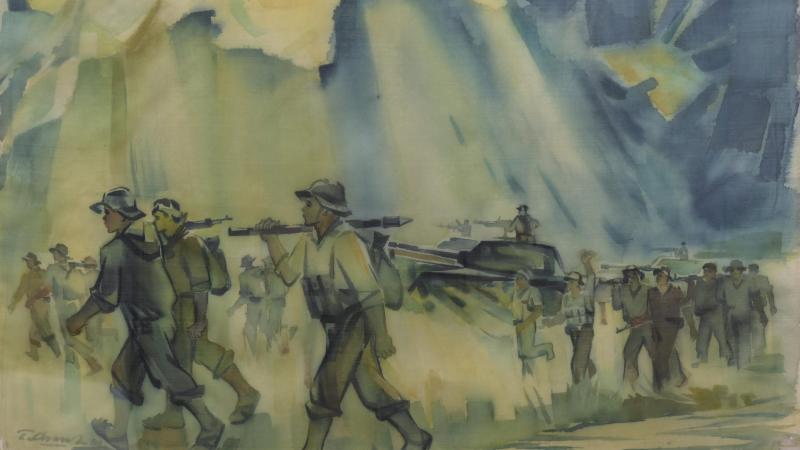 Chú bộ đội hành quân 1 Chú bộ đội hành quân 1