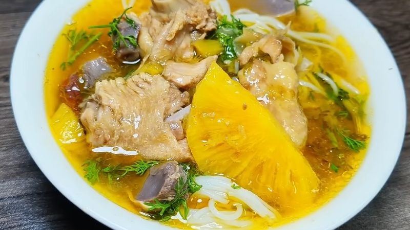 Thành phẩm vịt nấu khóm Thành phẩm vịt nấu khóm