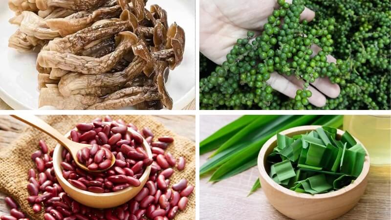 Nguyên liệu làm nấm lộc nhung kho tiêu Nguyên liệu làm nấm lộc nhung kho tiêu