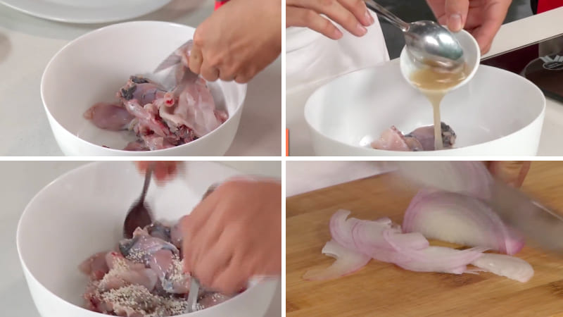 Bước 1: Sơ chế nguyên liệu Bước 1: Sơ chế nguyên liệu