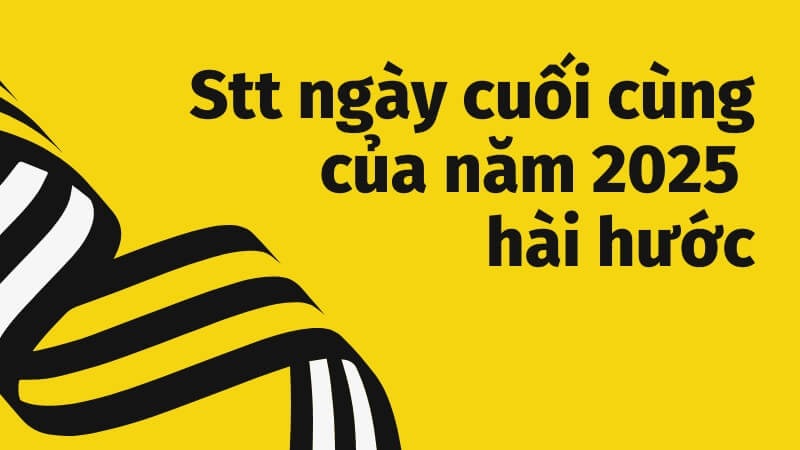 Stt ngày cuối cùng của năm 2025 hài hước Stt ngày cuối cùng của năm 2025 hài hước