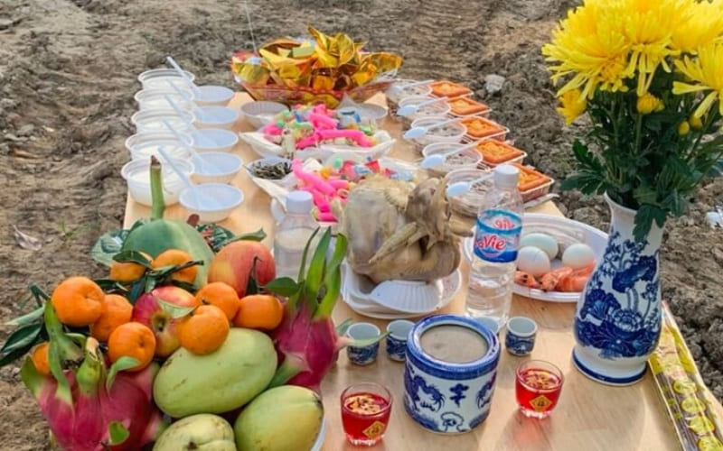 Gia chủ chọn trái cây tượng trưng cho sung túc.