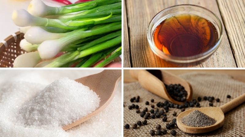 Nguyên liệu làm món hành muối xổi Nguyên liệu làm món hành muối xổi