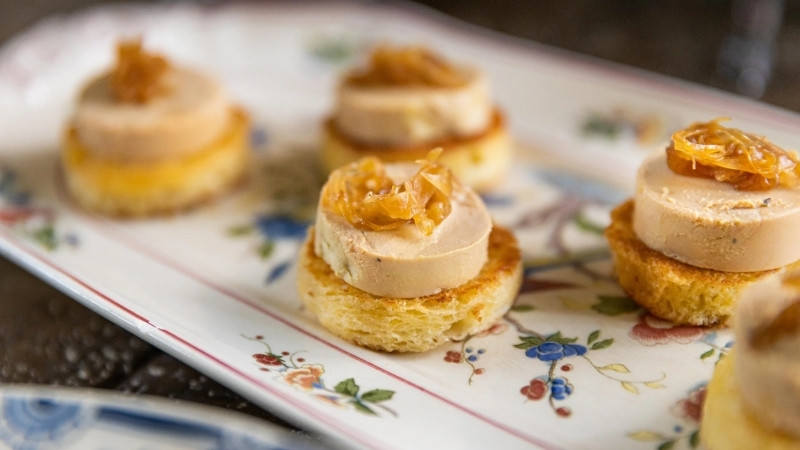 Canapé gan ngỗng Canapé gan ngỗng