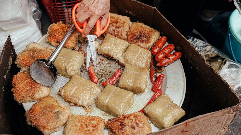 Rán bánh chưng Rán bánh chưng