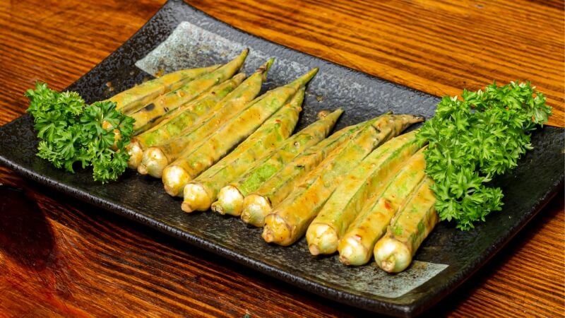 Đậu bắp nướng chao Đậu bắp nướng chao