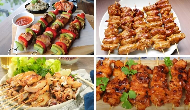 Top 15+ món xiên que đãi tiệc nướng BBQ ngon, dễ làm & hút khách nhất