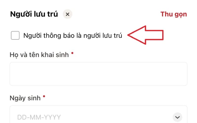 Thông tin cá nhân người lưu trú cần được nhập chính xác. Thông tin cá nhân người lưu trú cần được nhập chính xác.