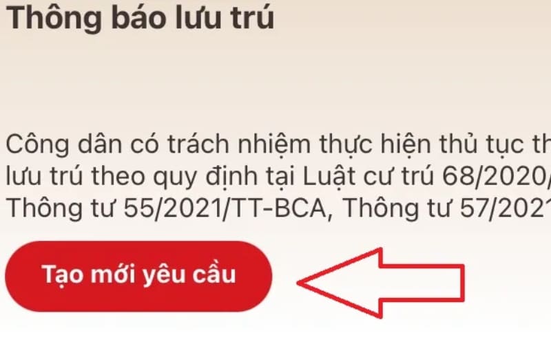 Hệ thống cho phép tạo hồ sơ thông báo lưu trú mới. Hệ thống cho phép tạo hồ sơ thông báo lưu trú mới.