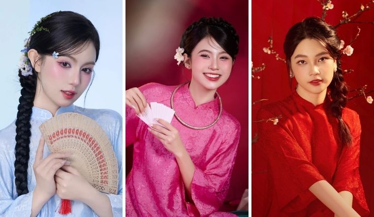 Gợi ý makeup chụp áo dài Tết theo phong cách truyền thống