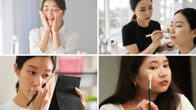 Hướng dẫn các bước makeup chụp áo dài Tết tại nhà Hướng dẫn các bước makeup chụp áo dài Tết tại nhà